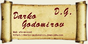 Darko Godomirov vizit kartica